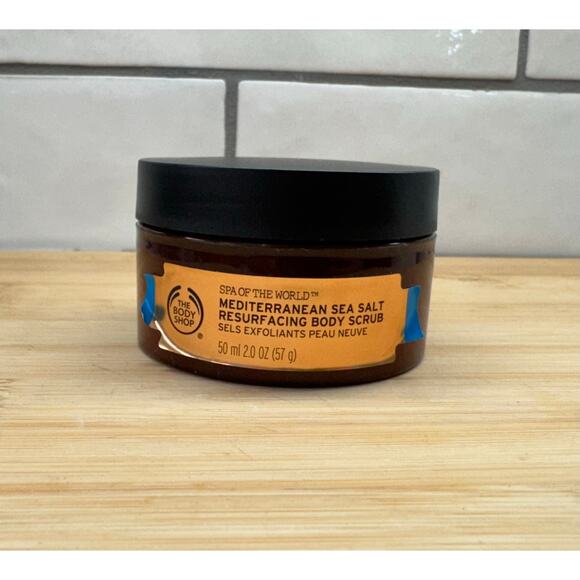 The Body Shop Mediterranean Sea Salt Resurfacing Body Scrub 2 oz. Spa of World - Picture 1 of 3